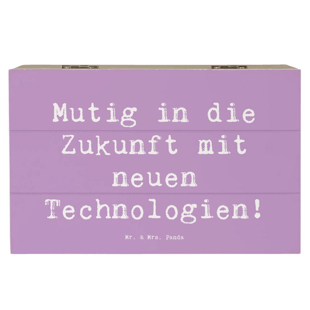 Holzkiste Spruch Neuen Technologien begegnen Dekokiste, Truhe, Erinnerungsbox, Schatzkiste, Aufbewahrungsbox, Kiste, Schatulle, XXL, Erinnerungskiste, Holzkiste, Geschenkbox, Geschenkdose