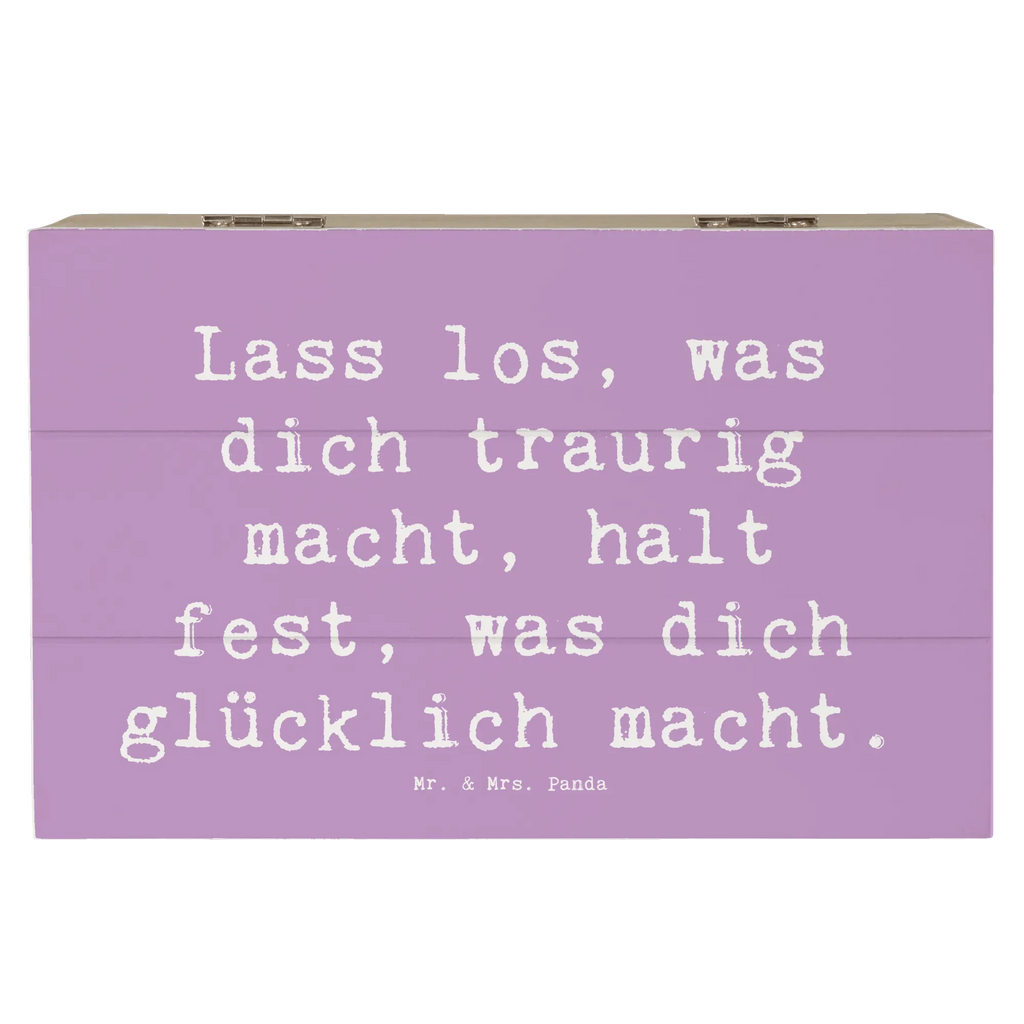 Wooden chest Saying Lass los, was dich traurig macht, halt fest, was dich glücklich macht. Erinnerungskiste, Truhe, Schatzkiste, Dekokiste, XXL, Holzkiste, Erinnerungsbox, Aufbewahrungsbox, Geschenkbox, Geschenkdose, Kiste, Schatulle