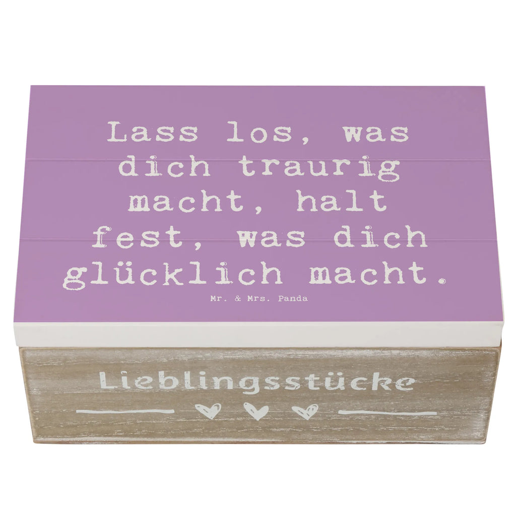 Wooden chest Saying Lass los, was dich traurig macht, halt fest, was dich glücklich macht. Erinnerungskiste, Truhe, Schatzkiste, Dekokiste, XXL, Holzkiste, Erinnerungsbox, Aufbewahrungsbox, Geschenkbox, Geschenkdose, Kiste, Schatulle