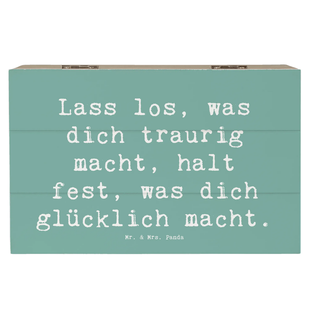 Wooden chest Saying Lass los, was dich traurig macht, halt fest, was dich glücklich macht. Erinnerungskiste, Truhe, Schatzkiste, Dekokiste, XXL, Holzkiste, Erinnerungsbox, Aufbewahrungsbox, Geschenkbox, Geschenkdose, Kiste, Schatulle