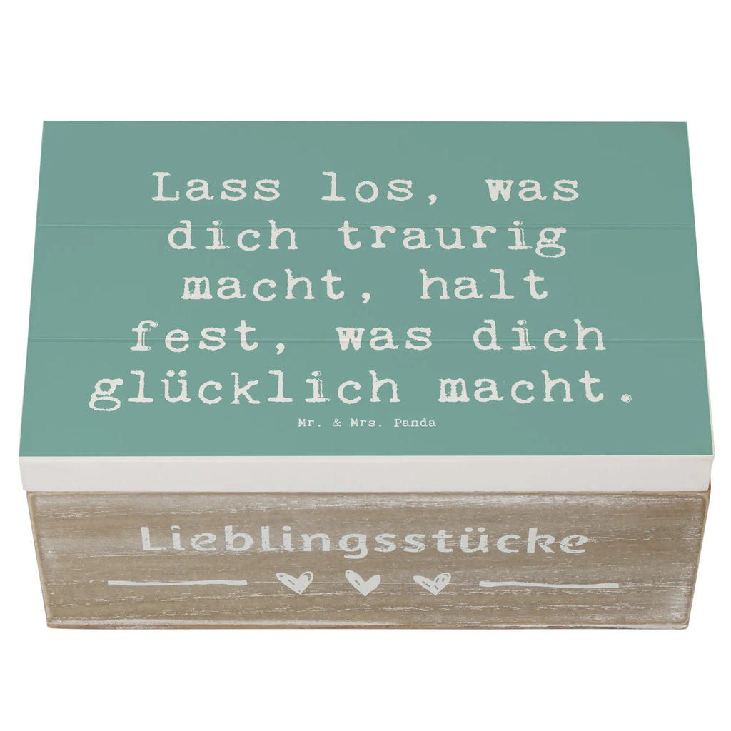 Wooden chest Saying Lass los, was dich traurig macht, halt fest, was dich glücklich macht. Erinnerungskiste, Truhe, Schatzkiste, Dekokiste, XXL, Holzkiste, Erinnerungsbox, Aufbewahrungsbox, Geschenkbox, Geschenkdose, Kiste, Schatulle