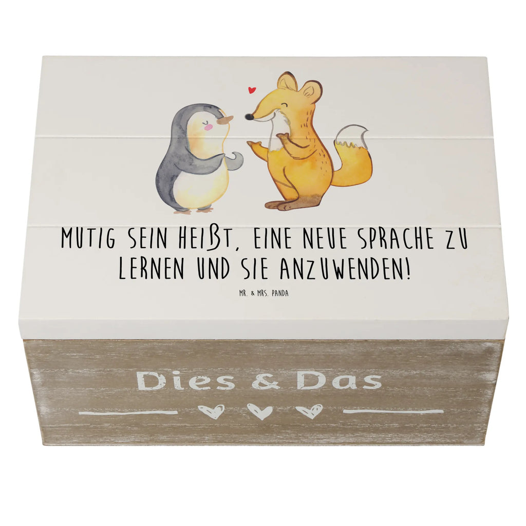 Holzkiste Sprachen Lernen und Anwenden Erinnerungskiste, XXL, Truhe, Schatulle, Geschenkbox, Holzkiste, Geschenkdose, Dekokiste, Kiste, Schatzkiste, Erinnerungsbox, Aufbewahrungsbox