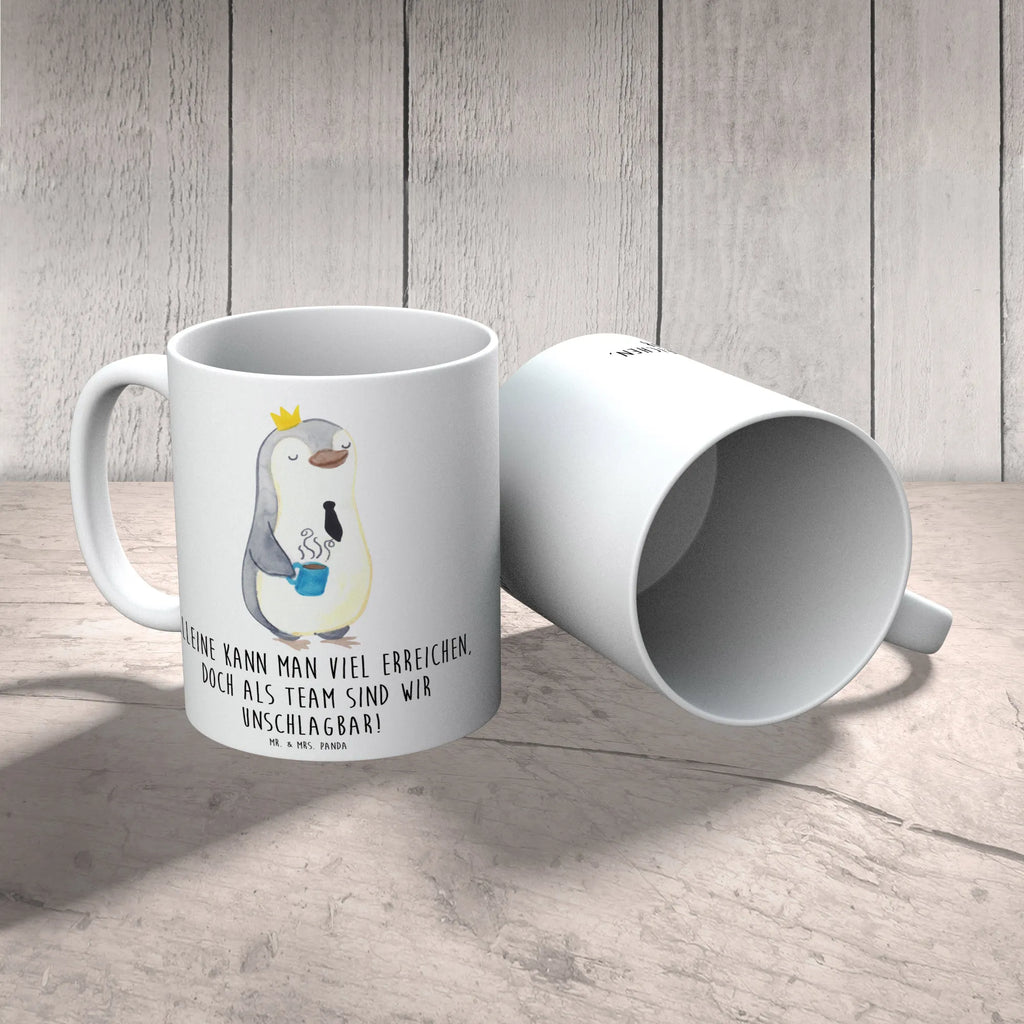 Mug Alleine kann man viel erreichen, doch als Team sind wir unschlagbar! Bürotasse, Tasse mit Zitaten, Tasse, Teetasse, Geschenktasse, Keramiktasse, Kaffeetasse, Tasse mit Motiven, Porzellantasse