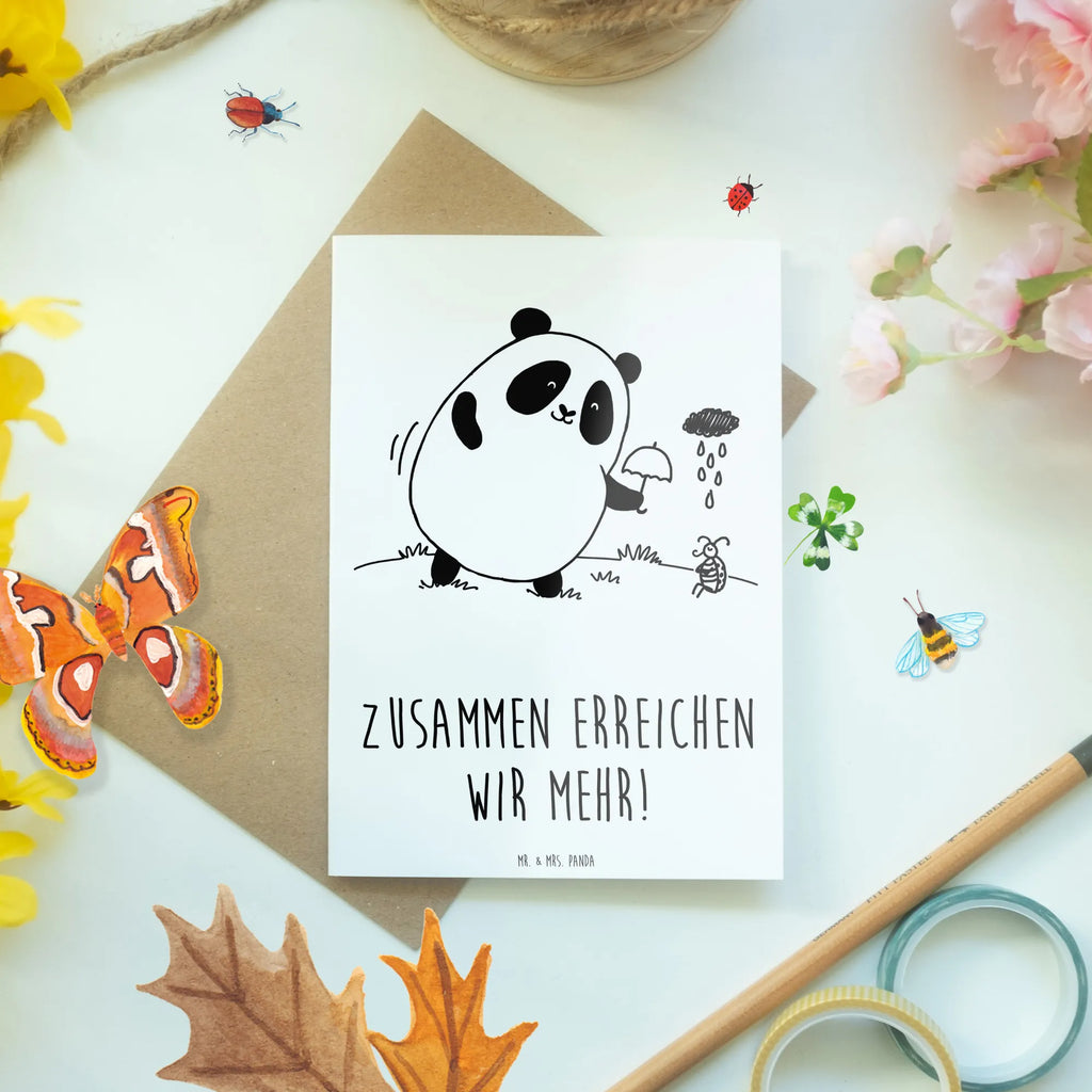 Greetings card Zusammen erreichen wir mehr! Glückwunschkarte, Einladungskarte, Hochzeitskarte, Ansichtskarten, Grußkarte, Karte, Geburtstagskarte, Klappkarte
