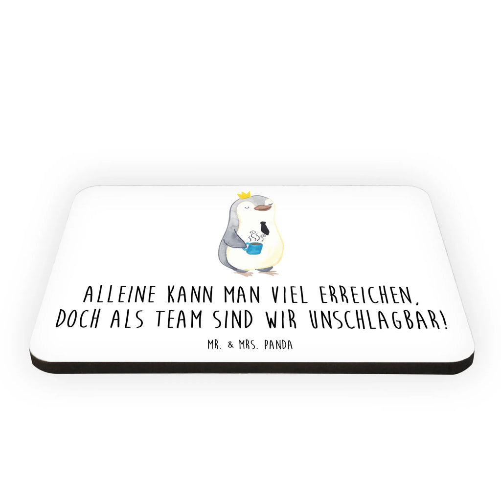 Magnet Alleine kann man viel erreichen, doch als Team sind wir unschlagbar! Souvenir Magnet, Dekomagnet, Notiz Magnet, Kühlschrank Dekoration, Pinnwandmagnet, Motivmagnete, Kühlschrankmagnet, Whiteboard Magnet, sprüche, zitate, spruch kollektion, inspiration, motivation, lebensweisheiten, geschenkideen, wanddeko, wohnaccessoires, sprüche sammlung, schöne sprüche, glück, liebe, freude, lächeln, alltag verschönern, nachhaltige geschenke, dekoration, kreativ, einzigartig, shopify, mr and mrs panda