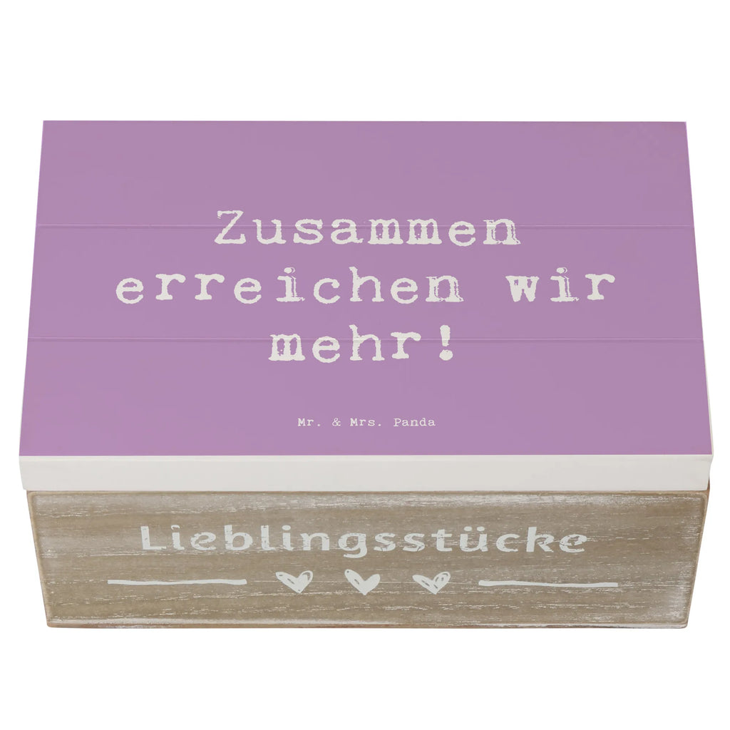 Wooden chest Saying Zusammen erreichen wir mehr! Holzkiste, Geschenkdose, Erinnerungsbox, Aufbewahrungsbox, Schatulle, Kiste, Dekokiste, Truhe, Schatzkiste, XXL, Erinnerungskiste, Geschenkbox