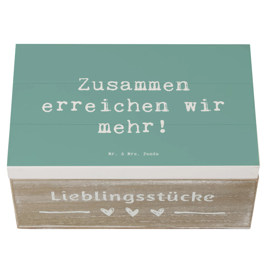 Wooden chest Saying Zusammen erreichen wir mehr! Holzkiste, Geschenkdose, Erinnerungsbox, Aufbewahrungsbox, Schatulle, Kiste, Dekokiste, Truhe, Schatzkiste, XXL, Erinnerungskiste, Geschenkbox