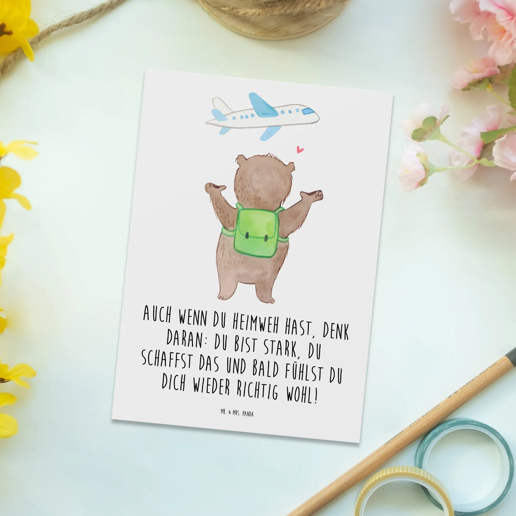 Postcard Auch wenn du Heimweh hast, denk daran: Du bist stark, du schaffst das und bald fühlst du dich wieder richtig wohl! Geburtstagskarte, Geschenkkarte, Ansichtskarten, Ansichtskarte, Karte, Einladungskarte, Einladungskarten Geburtstag, Einladung, Einladung Geburtstag, Dankeskarte, Postkarte, Grußkarte