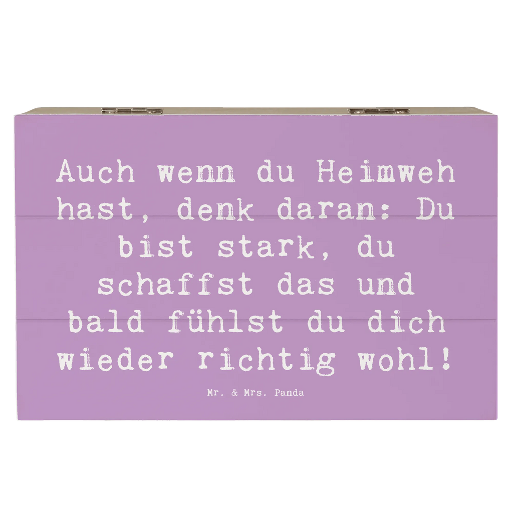 Holzkiste Spruch Heimweh überwinden Dekokiste, Geschenkbox, Aufbewahrungsbox, Erinnerungskiste, Schatzkiste, Holzkiste, Geschenkdose, Schatulle, Erinnerungsbox, Kiste, Truhe, XXL, sprüche, zitate, spruch kollektion, inspiration, motivation, lebensweisheiten, geschenkideen, wanddeko, wohnaccessoires, sprüche sammlung, schöne sprüche, glück, liebe, freude, lächeln, alltag verschönern, nachhaltige geschenke, dekoration, kreativ, einzigartig, shopify, mr and mrs panda