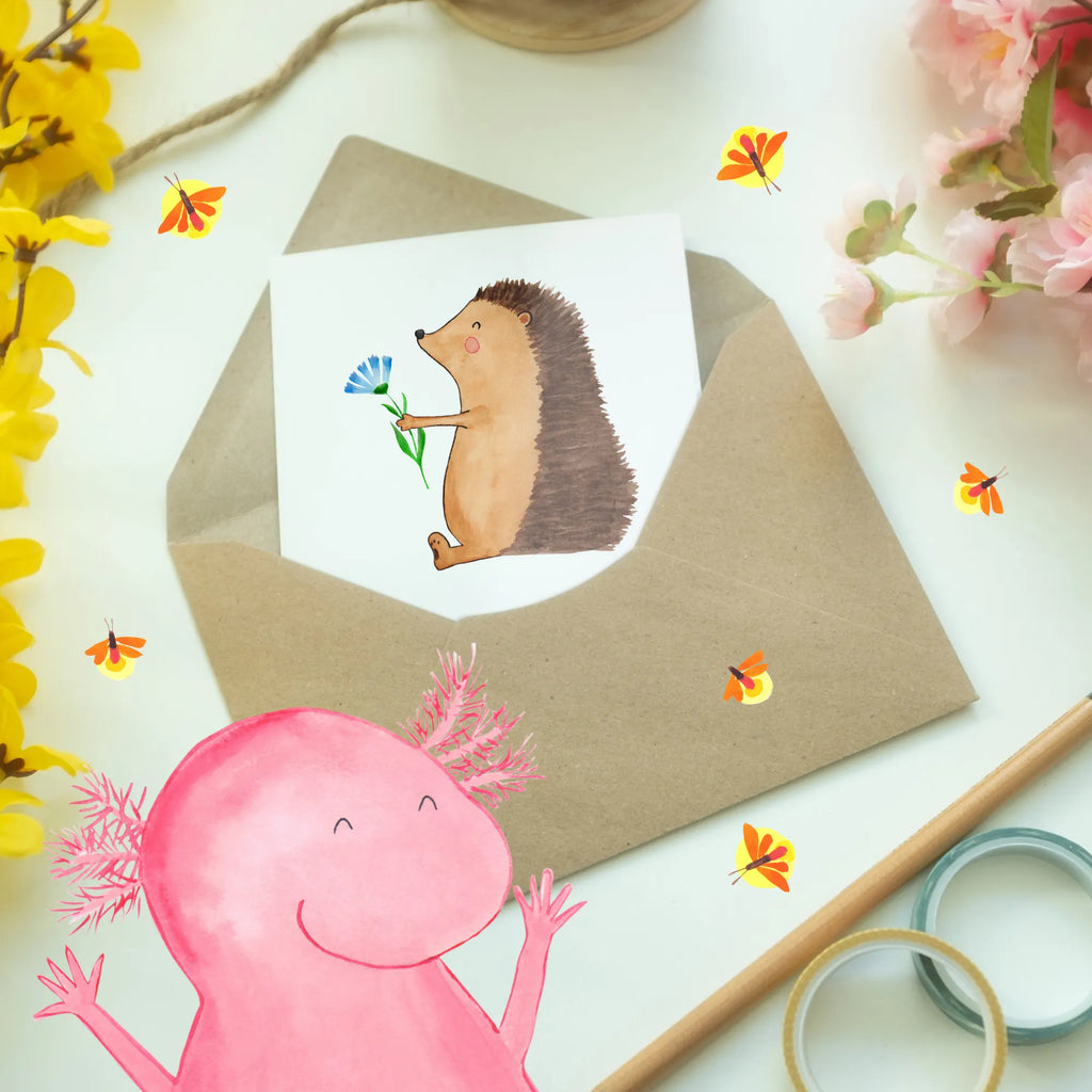 Greetings card Gute Taten machen die Welt zu einem besseren Ort.  Geburtstagskarte, Klappkarte, Ansichtskarten, Grußkarte, Glückwunschkarte, Hochzeitskarte, Einladungskarte, Karte