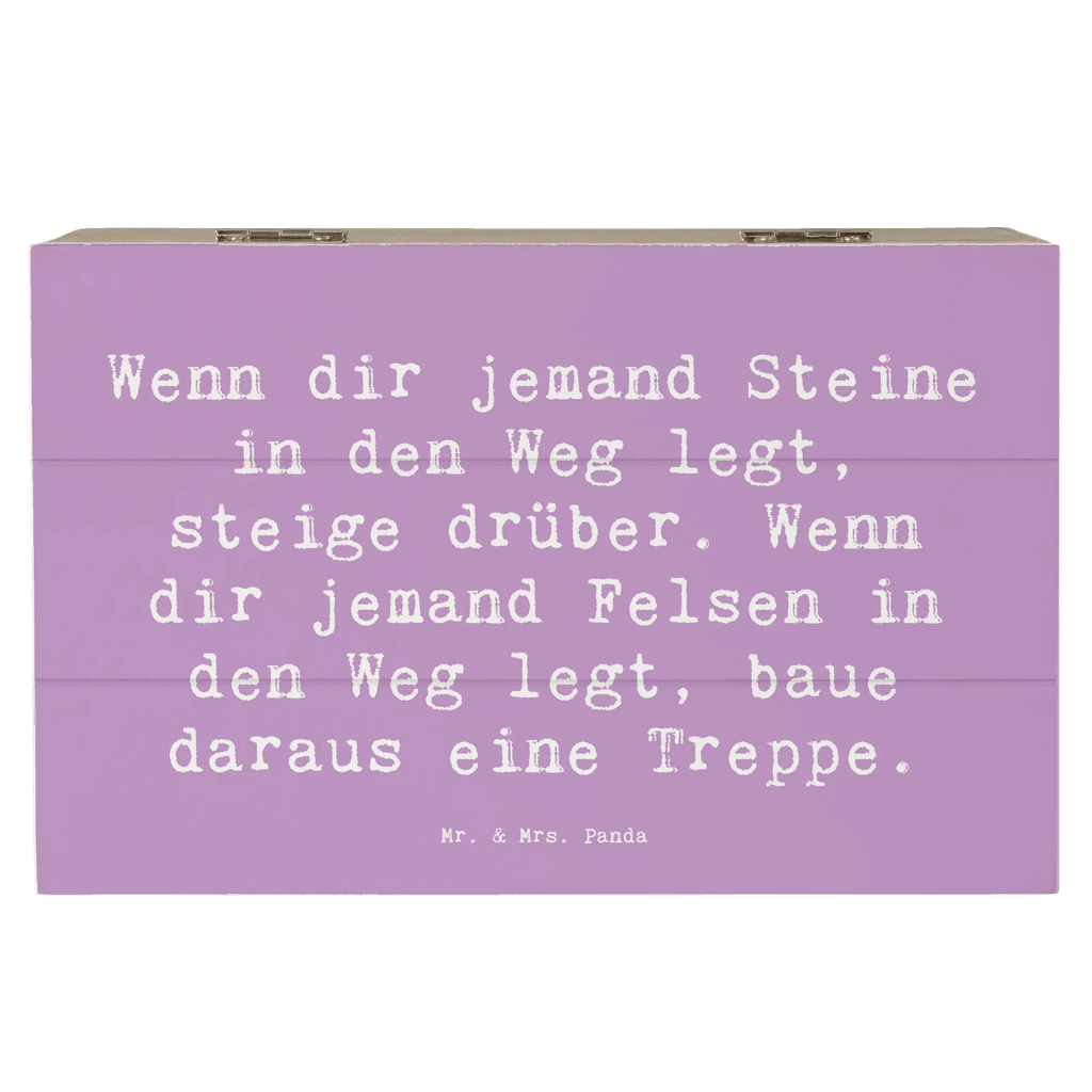 Holzkiste Spruch Stolpersteine im Alltag meistern Schatulle, Geschenkbox, Erinnerungsbox, Kiste, Holzkiste, Geschenkdose, Erinnerungskiste, Dekokiste, Truhe, Schatzkiste, Aufbewahrungsbox, XXL