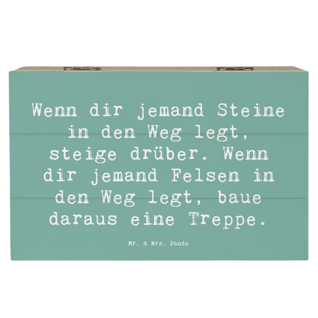 Holzkiste Spruch Stolpersteine im Alltag meistern Schatulle, Geschenkbox, Erinnerungsbox, Kiste, Holzkiste, Geschenkdose, Erinnerungskiste, Dekokiste, Truhe, Schatzkiste, Aufbewahrungsbox, XXL