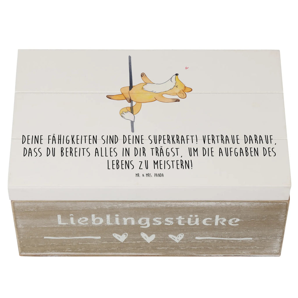 Wooden chest Deine Fähigkeiten sind deine Superkraft! Vertraue darauf, dass du bereits alles in dir trägst, um die Aufgaben des Lebens zu meistern! Geschenkdose, Erinnerungskiste, Erinnerungsbox, Geschenkbox, Holzkiste, Dekokiste, Schatzkiste, Schatulle, Kiste, Truhe, Aufbewahrungsbox, XXL