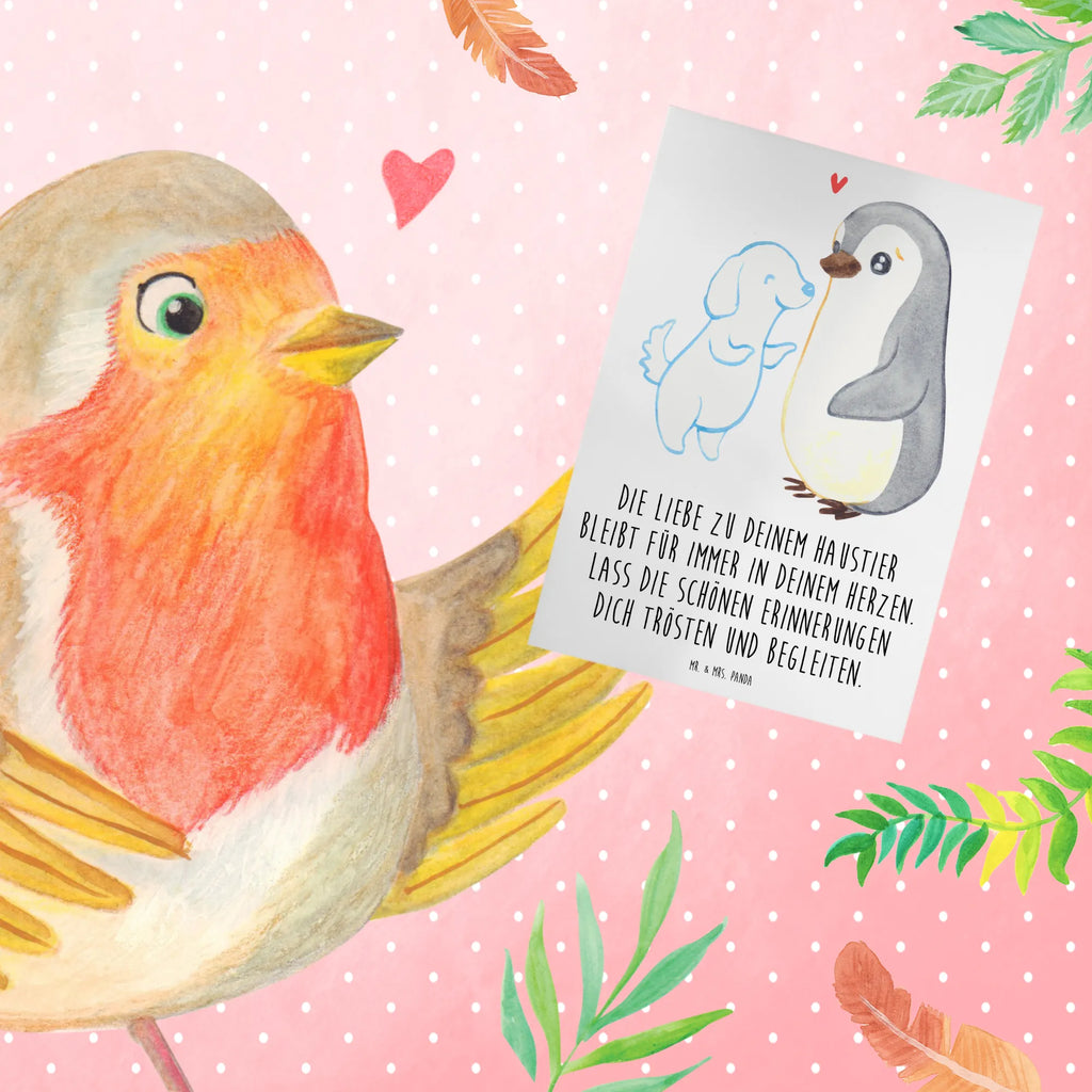 Greetings card Die Liebe zu deinem Haustier bleibt für immer in deinem Herzen. Lass die schönen Erinnerungen dich trösten und begleiten. Hochzeitskarte, Ansichtskarten, Geburtstagskarte, Glückwunschkarte, Einladungskarte, Grußkarte, Karte, Klappkarte