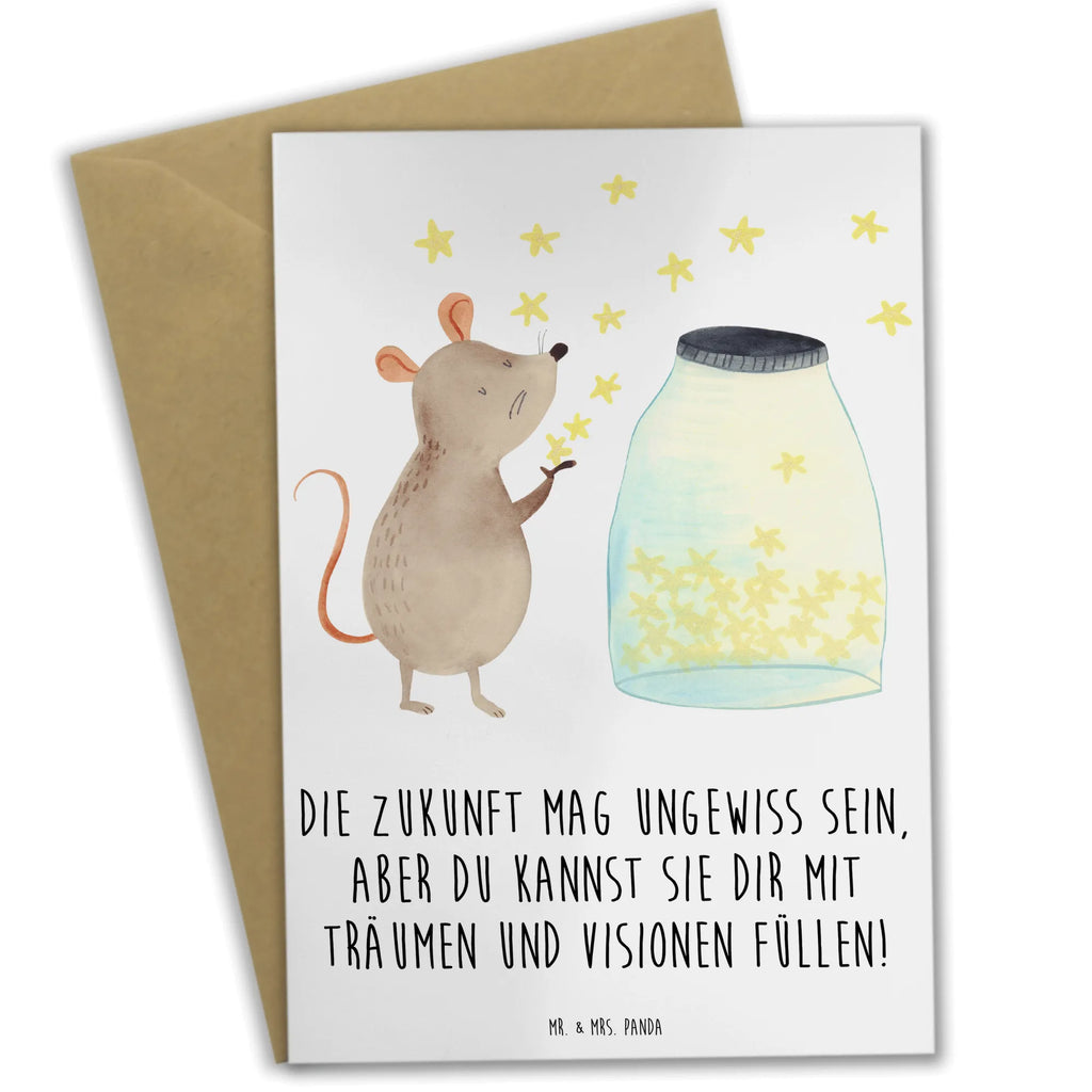 Greetings card Die Zukunft mag ungewiss sein, aber du kannst sie dir mit Träumen und Visionen füllen! Ansichtskarten, Einladungskarte, Karte, Geburtstagskarte, Grußkarte, Hochzeitskarte, Glückwunschkarte, Klappkarte