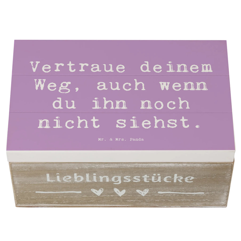 Wooden chest Saying Vertraue deinem Weg, auch wenn du ihn noch nicht siehst. Erinnerungsbox, Kiste, Truhe, Schatulle, Geschenkdose, Aufbewahrungsbox, Holzkiste, Schatzkiste, Erinnerungskiste, Geschenkbox, XXL, Dekokiste