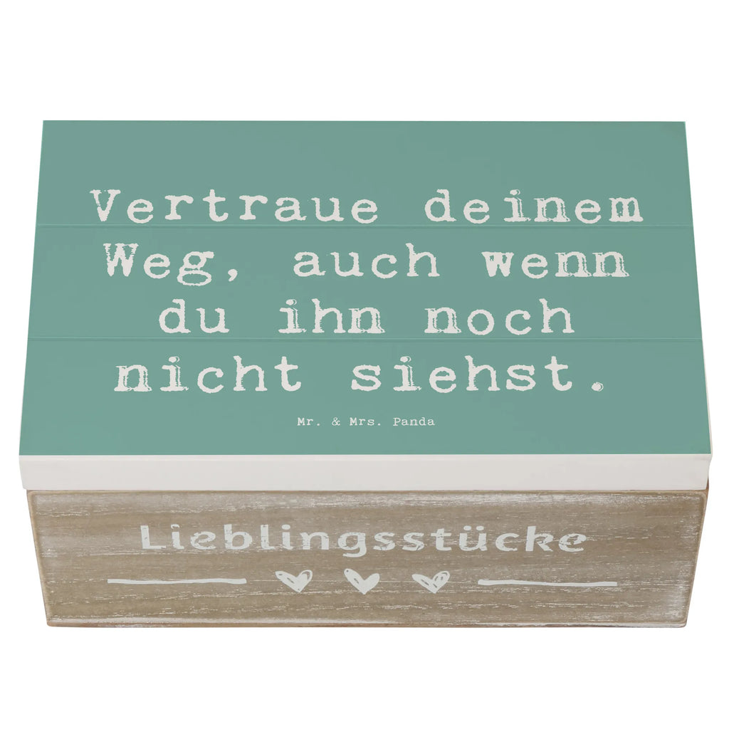 Wooden chest Saying Vertraue deinem Weg, auch wenn du ihn noch nicht siehst. Erinnerungsbox, Kiste, Truhe, Schatulle, Geschenkdose, Aufbewahrungsbox, Holzkiste, Schatzkiste, Erinnerungskiste, Geschenkbox, XXL, Dekokiste