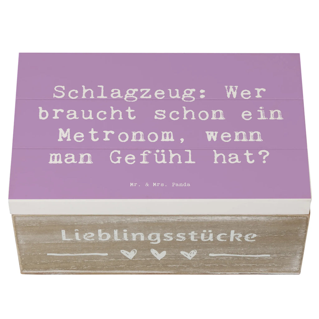 Holzkiste Spruch Schlagzeug Gefühl Schatulle, Kiste, Erinnerungsbox, Schatzkiste, Dekokiste, XXL, Geschenkdose, Aufbewahrungsbox, Erinnerungskiste, Truhe, Holzkiste, Geschenkbox, Instrumente, Geschenke Musiker, Musikliebhaber