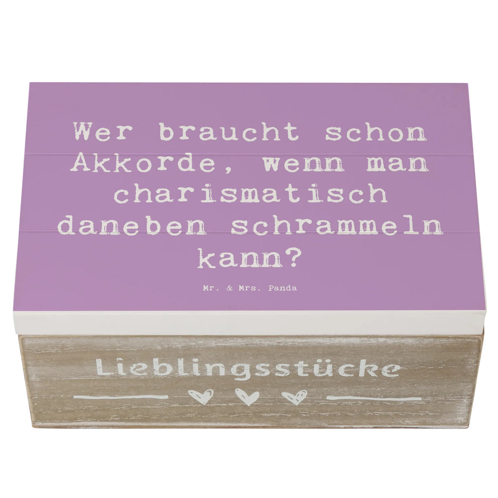 Holzkiste Spruch Charisma Gitarre Erinnerungsbox, Holzkiste, Geschenkbox, Erinnerungskiste, Truhe, Dekokiste, Schatulle, Geschenkdose, Aufbewahrungsbox, Kiste, Schatzkiste, XXL, Instrumente, Geschenke Musiker, Musikliebhaber