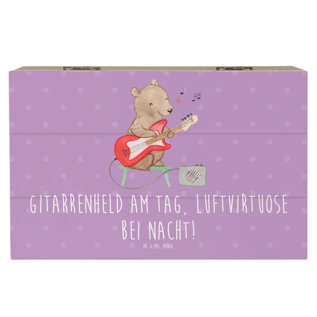 Holzkiste Gitarrenheld Geschenkbox, Schatzkiste, Erinnerungskiste, Aufbewahrungsbox, Holzkiste, Kiste, Schatulle, XXL, Erinnerungsbox, Geschenkdose, Truhe, Dekokiste, Instrumente, Geschenke Musiker, Musikliebhaber
