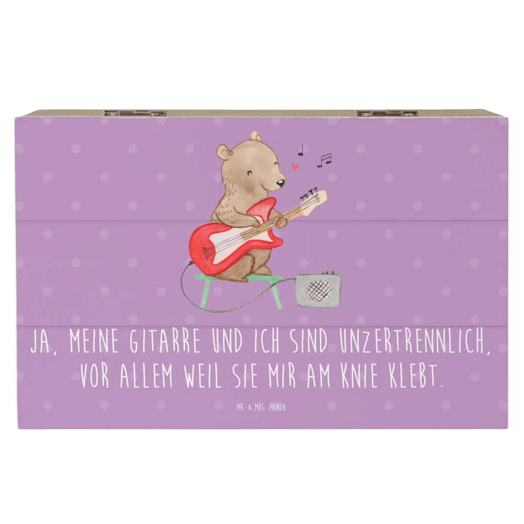 Wooden chest Ja, meine Gitarre und ich sind unzertrennlich, vor allem weil sie mir am Knie klebt. Erinnerungsbox, Geschenkbox, Erinnerungskiste, Geschenkdose, XXL, Holzkiste, Truhe, Schatulle, Kiste, Schatzkiste, Aufbewahrungsbox, Dekokiste, Instrumente, Geschenke Musiker, Musikliebhaber