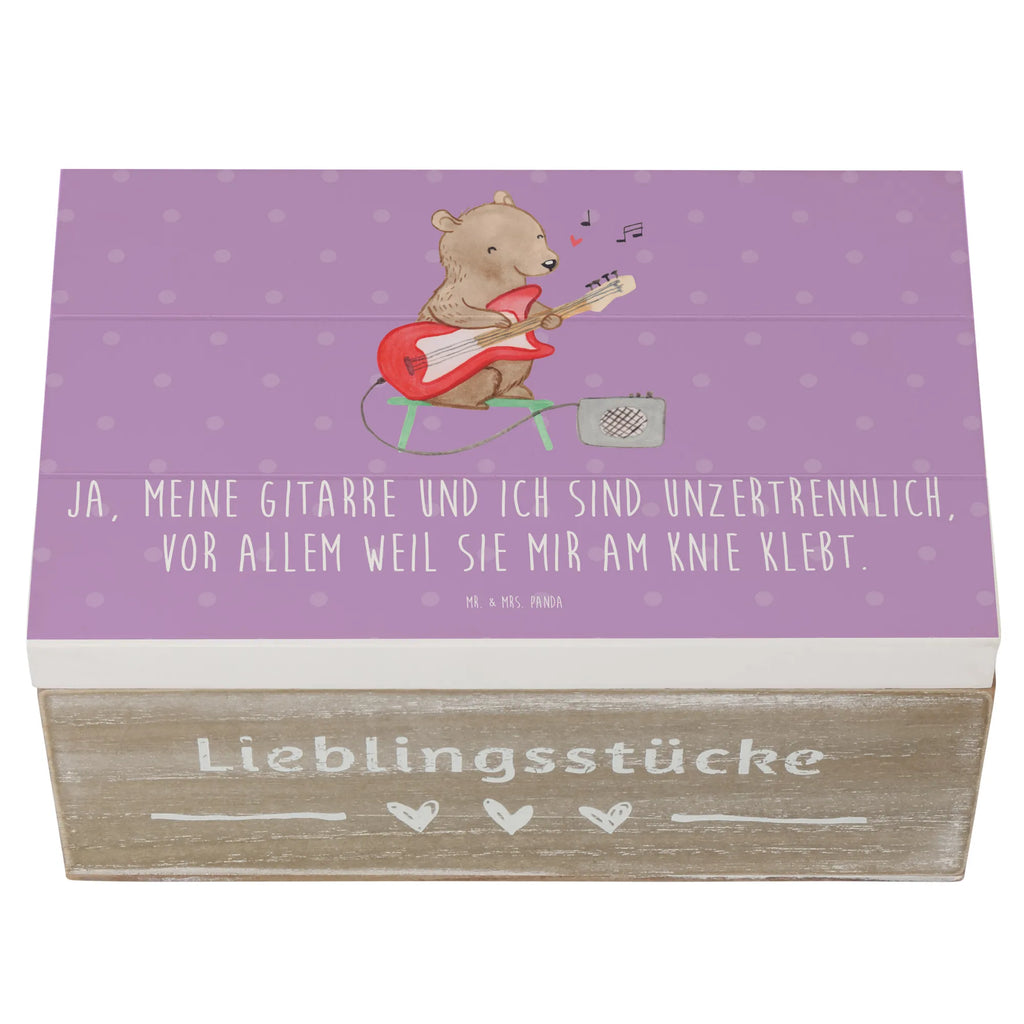 Wooden chest Ja, meine Gitarre und ich sind unzertrennlich, vor allem weil sie mir am Knie klebt. Erinnerungsbox, Geschenkbox, Erinnerungskiste, Geschenkdose, XXL, Holzkiste, Truhe, Schatulle, Kiste, Schatzkiste, Aufbewahrungsbox, Dekokiste, Instrumente, Geschenke Musiker, Musikliebhaber