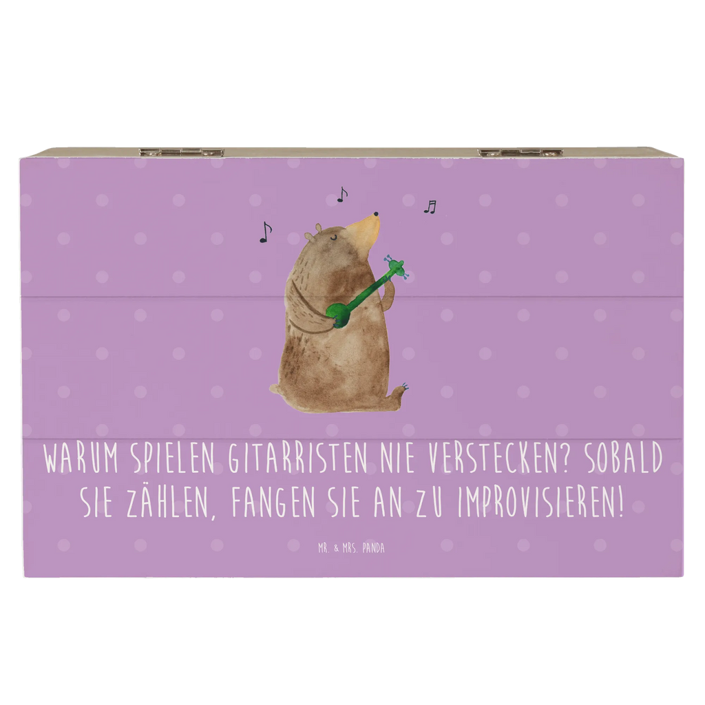 Wooden chest Warum spielen Gitarristen nie Verstecken? Sobald sie zählen, fangen sie an zu improvisieren! Schatulle, Erinnerungskiste, Geschenkbox, Erinnerungsbox, XXL, Dekokiste, Schatzkiste, Holzkiste, Geschenkdose, Aufbewahrungsbox, Kiste, Truhe, Instrumente, Geschenke Musiker, Musikliebhaber