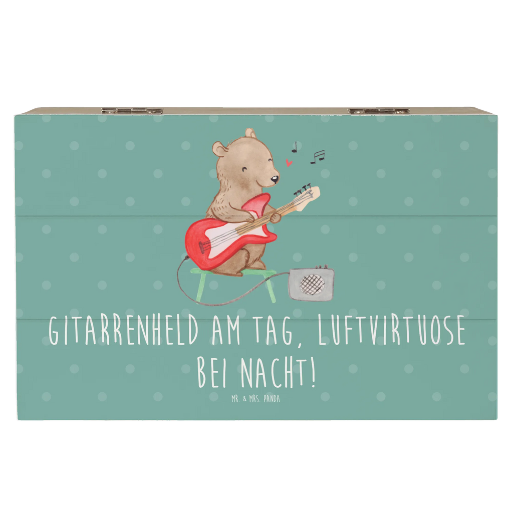 Holzkiste Gitarrenheld Geschenkbox, Schatzkiste, Erinnerungskiste, Aufbewahrungsbox, Holzkiste, Kiste, Schatulle, XXL, Erinnerungsbox, Geschenkdose, Truhe, Dekokiste, Instrumente, Geschenke Musiker, Musikliebhaber