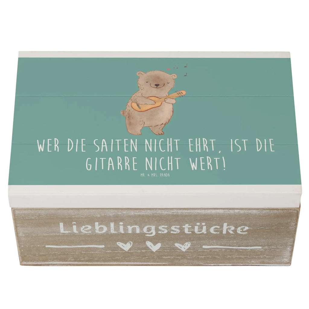 Holzkiste Gitarre Wert XXL, Kiste, Erinnerungsbox, Schatulle, Aufbewahrungsbox, Schatzkiste, Holzkiste, Geschenkbox, Erinnerungskiste, Geschenkdose, Dekokiste, Truhe, Instrumente, Geschenke Musiker, Musikliebhaber