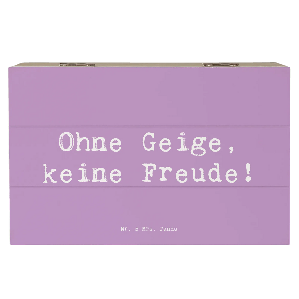 Holzkiste Spruch Geige Freude Erinnerungskiste, Schatzkiste, Geschenkbox, Geschenkdose, XXL, Dekokiste, Schatulle, Holzkiste, Aufbewahrungsbox, Truhe, Kiste, Erinnerungsbox, Instrumente, Geschenke Musiker, Musikliebhaber