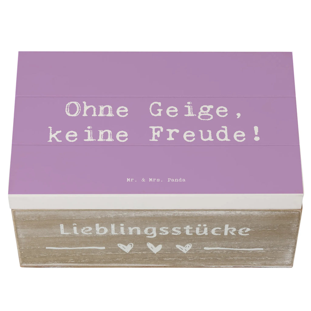 Holzkiste Spruch Geige Freude Erinnerungskiste, Schatzkiste, Geschenkbox, Geschenkdose, XXL, Dekokiste, Schatulle, Holzkiste, Aufbewahrungsbox, Truhe, Kiste, Erinnerungsbox, Instrumente, Geschenke Musiker, Musikliebhaber
