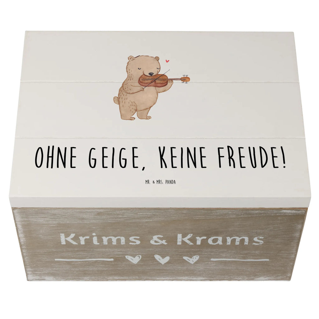 Holzkiste Geige Freude Kiste, XXL, Schatulle, Holzkiste, Truhe, Erinnerungsbox, Schatzkiste, Dekokiste, Aufbewahrungsbox, Geschenkbox, Geschenkdose, Erinnerungskiste, Instrumente, Geschenke Musiker, Musikliebhaber