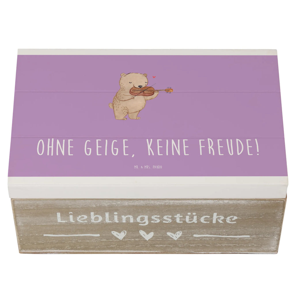 Holzkiste Geige Freude Kiste, XXL, Schatulle, Holzkiste, Truhe, Erinnerungsbox, Schatzkiste, Dekokiste, Aufbewahrungsbox, Geschenkbox, Geschenkdose, Erinnerungskiste, Instrumente, Geschenke Musiker, Musikliebhaber