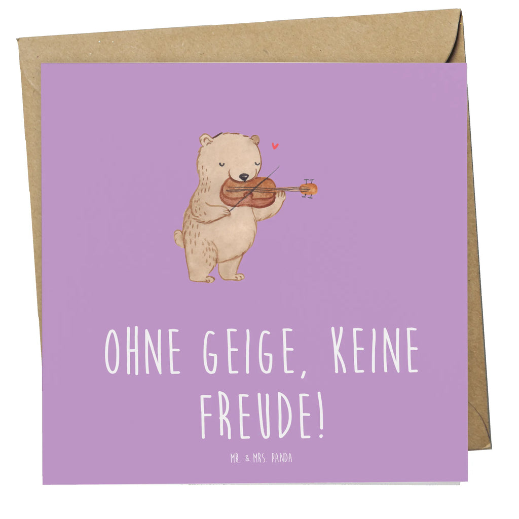 Deluxe Karte Geige Freude Karte, Geburtstagskarte, Hochwertige Grußkarte, Klappkarte, Einladungskarte, Grußkarte, Hochzeitskarte, Glückwunschkarte, Hochwertige Klappkarte, Instrumente, Geschenke Musiker, Musikliebhaber