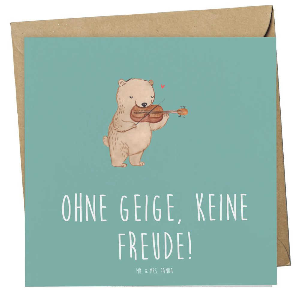 Deluxe Karte Geige Freude Karte, Geburtstagskarte, Hochwertige Grußkarte, Klappkarte, Einladungskarte, Grußkarte, Hochzeitskarte, Glückwunschkarte, Hochwertige Klappkarte, Instrumente, Geschenke Musiker, Musikliebhaber