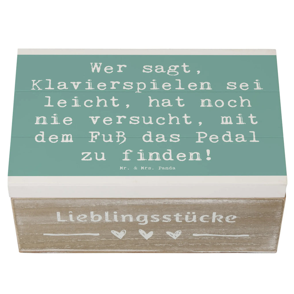 Wooden chest Saying Wer sagt, Klavierspielen sei leicht, hat noch nie versucht, mit dem Fuß das Pedal zu finden! Geschenkbox, Dekokiste, Erinnerungskiste, Kiste, Erinnerungsbox, Geschenkdose, XXL, Truhe, Schatulle, Schatzkiste, Aufbewahrungsbox, Holzkiste, Instrumente, Geschenke Musiker, Musikliebhaber
