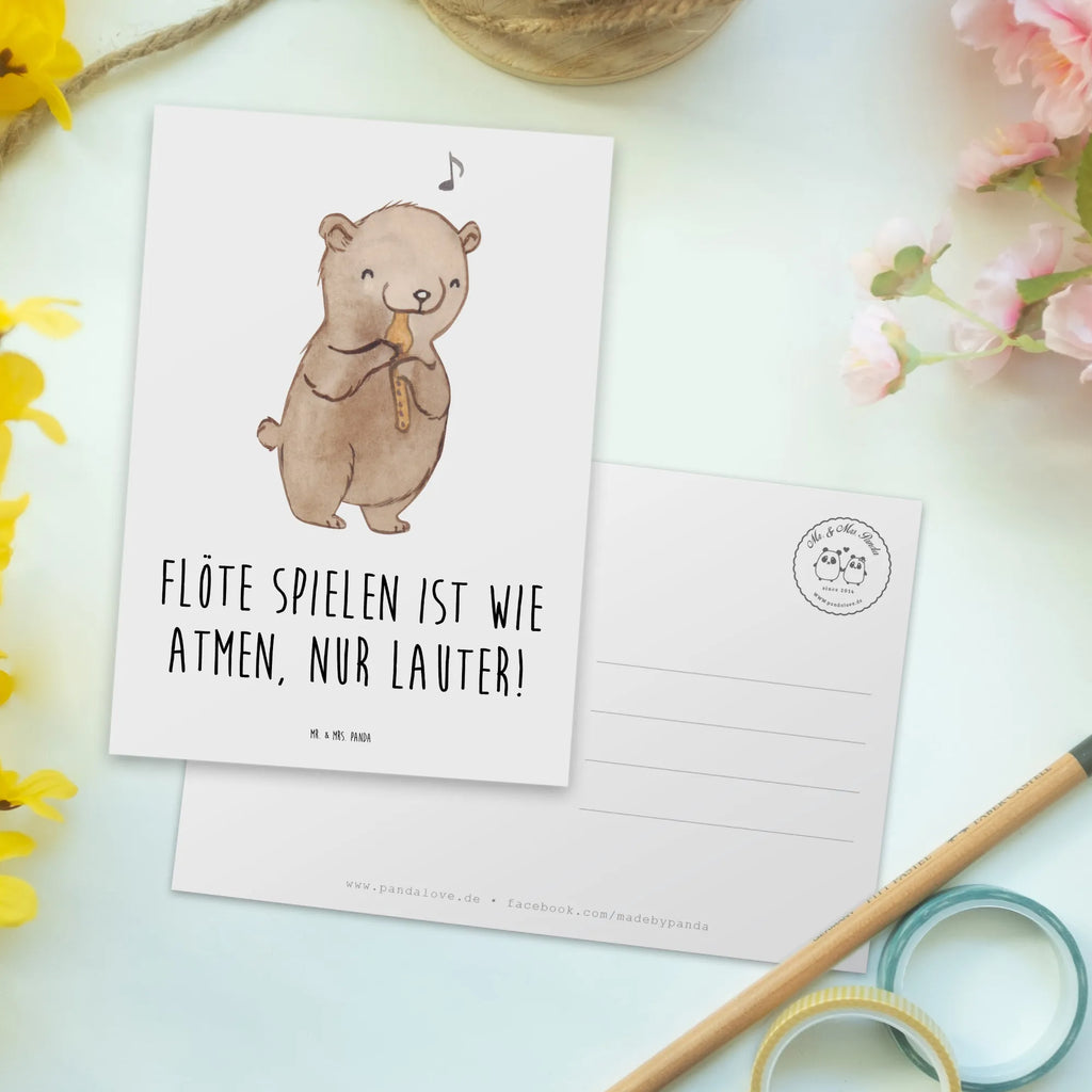 Postcard Flöte spielen ist wie atmen, nur lauter! Ansichtskarten, Einladungskarten Geburtstag, Einladung Geburtstag, Karte, Postkarte, Einladung, Dankeskarte, Geburtstagskarte, Ansichtskarte, Grußkarte, Einladungskarte, Geschenkkarte, Instrumente, Geschenke Musiker, Musikliebhaber