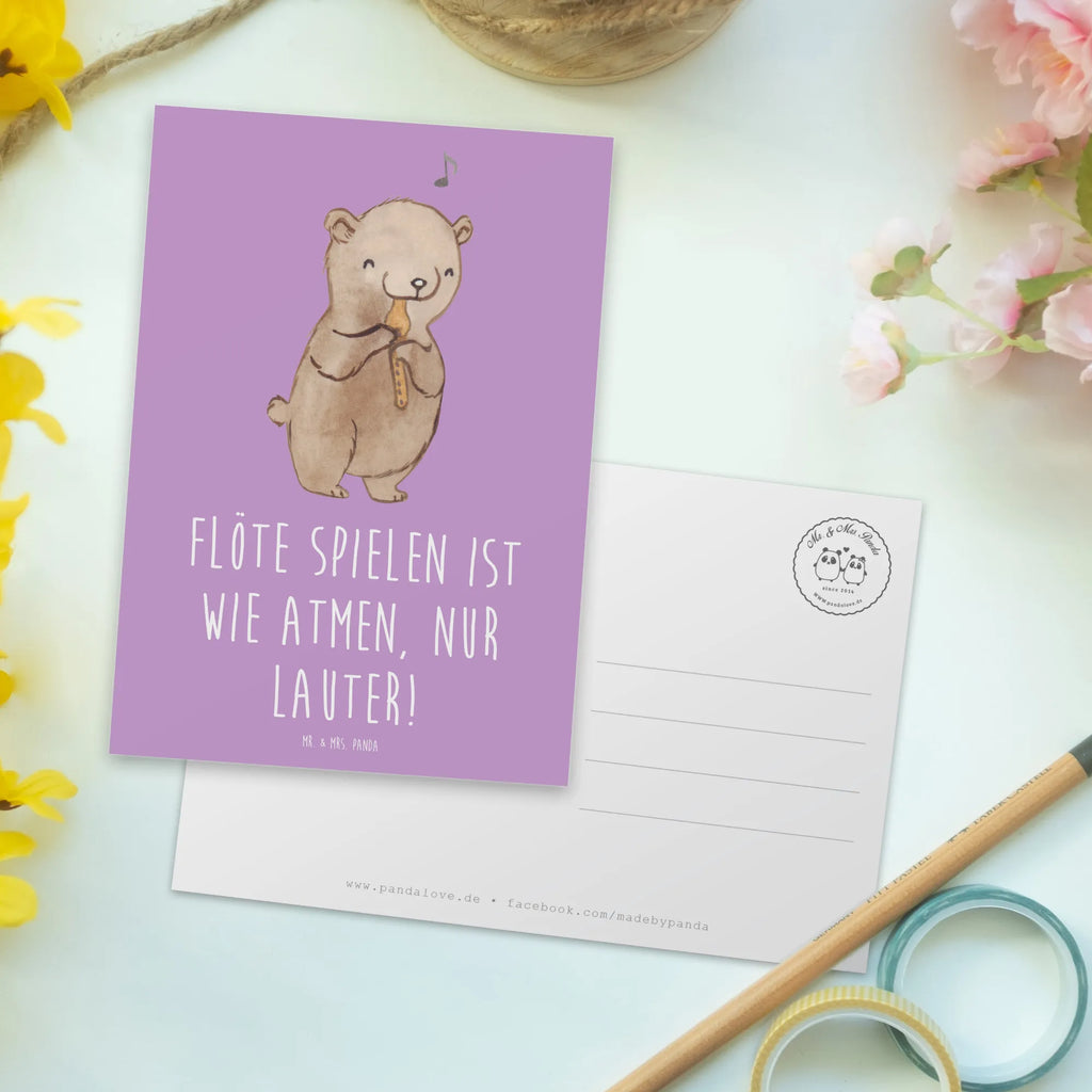 Postcard Flöte spielen ist wie atmen, nur lauter! Ansichtskarten, Einladungskarten Geburtstag, Einladung Geburtstag, Karte, Postkarte, Einladung, Dankeskarte, Geburtstagskarte, Ansichtskarte, Grußkarte, Einladungskarte, Geschenkkarte, Instrumente, Geschenke Musiker, Musikliebhaber