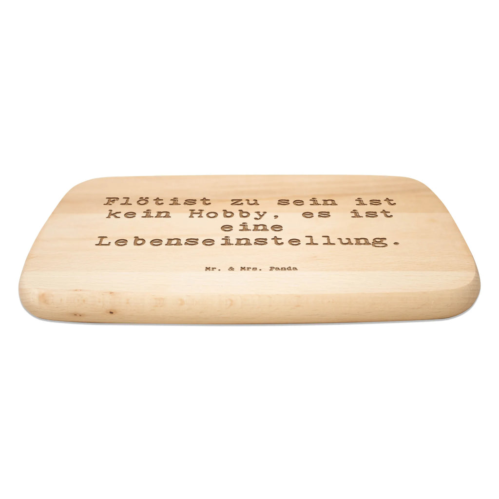 Serving board Saying Flötist zu sein ist kein Hobby, es ist eine Lebenseinstellung. breakfast board, cutting board, Board, Instruments, gifts for musicians, music enthusiasts