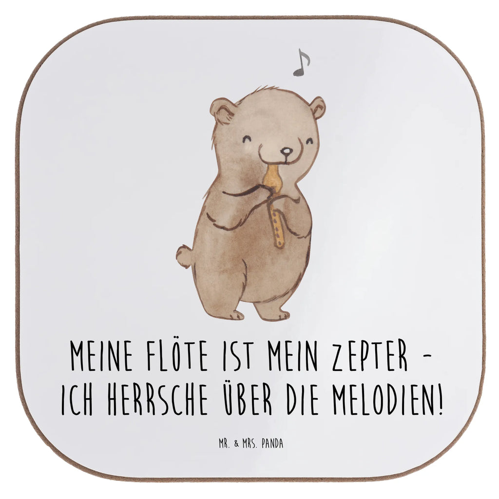 Square coaster Meine Flöte ist mein Zepter - ich herrsche über die Melodien! Untersetzer für Gläser, Untersetzer aus Holz, Untersetzer Holz, Holzuntersetzer, Tassen Untersetzer, Glasuntersetzer, Korkuntersetzer, Getränkeuntersetzer, Bierdeckel, Untersetzer, Untersetzer Design, Untersetzer Gläser, Instrumente, Geschenke Musiker, Musikliebhaber