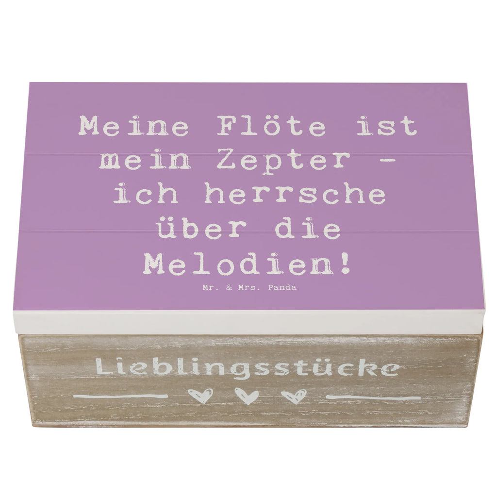 Wooden chest Saying Meine Flöte ist mein Zepter - ich herrsche über die Melodien! Kiste, Schatulle, Geschenkbox, Holzkiste, XXL, Schatzkiste, Geschenkdose, Truhe, Erinnerungskiste, Erinnerungsbox, Aufbewahrungsbox, Dekokiste, Instrumente, Geschenke Musiker, Musikliebhaber