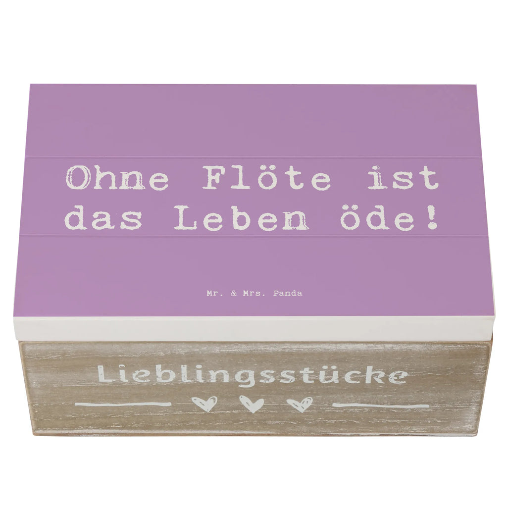 Holzkiste Spruch Flöte Leben Aufbewahrungsbox, Schatzkiste, Holzkiste, Erinnerungskiste, Schatulle, Geschenkbox, Erinnerungsbox, XXL, Dekokiste, Kiste, Geschenkdose, Truhe, Instrumente, Geschenke Musiker, Musikliebhaber