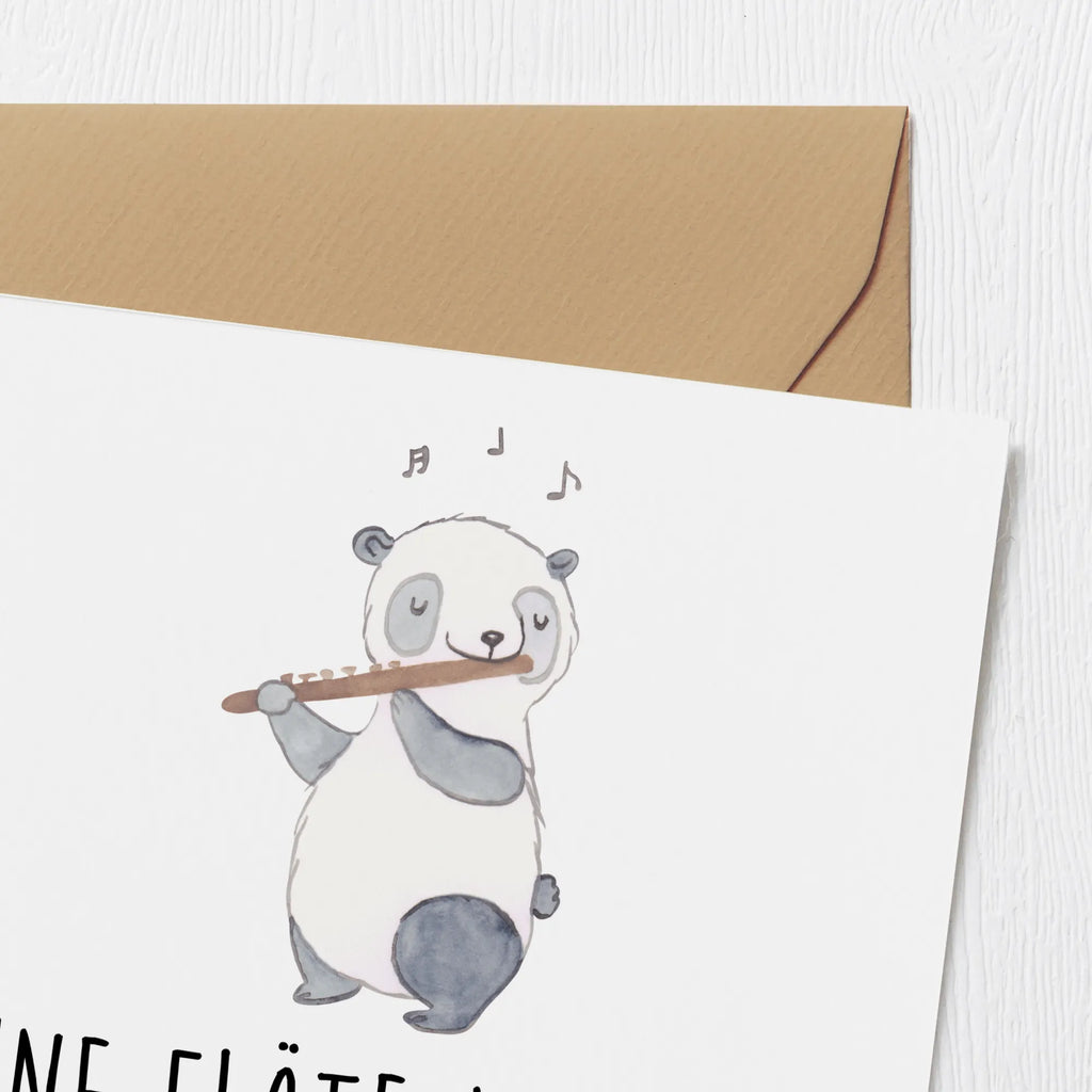 Deluxe Karte Flöte Leben Einladungskarte, Hochwertige Grußkarte, Hochzeitskarte, Glückwunschkarte, Karte, Grußkarte, Geburtstagskarte, Klappkarte, Hochwertige Klappkarte, Instrumente, Geschenke Musiker, Musikliebhaber