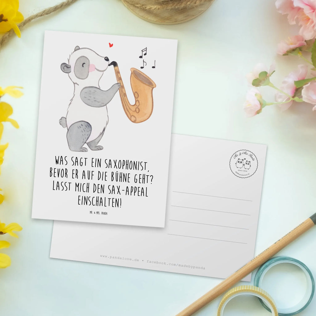 Postcard Was sagt ein Saxophonist, bevor er auf die Bühne geht? Lasst mich den Sax-appeal einschalten! Geburtstagskarte, Dankeskarte, Ansichtskarten, Einladung Geburtstag, Einladungskarte, Ansichtskarte, Grußkarte, Karte, Geschenkkarte, Postkarte, Einladungskarten Geburtstag, Einladung, Instrumente, Geschenke Musiker, Musikliebhaber