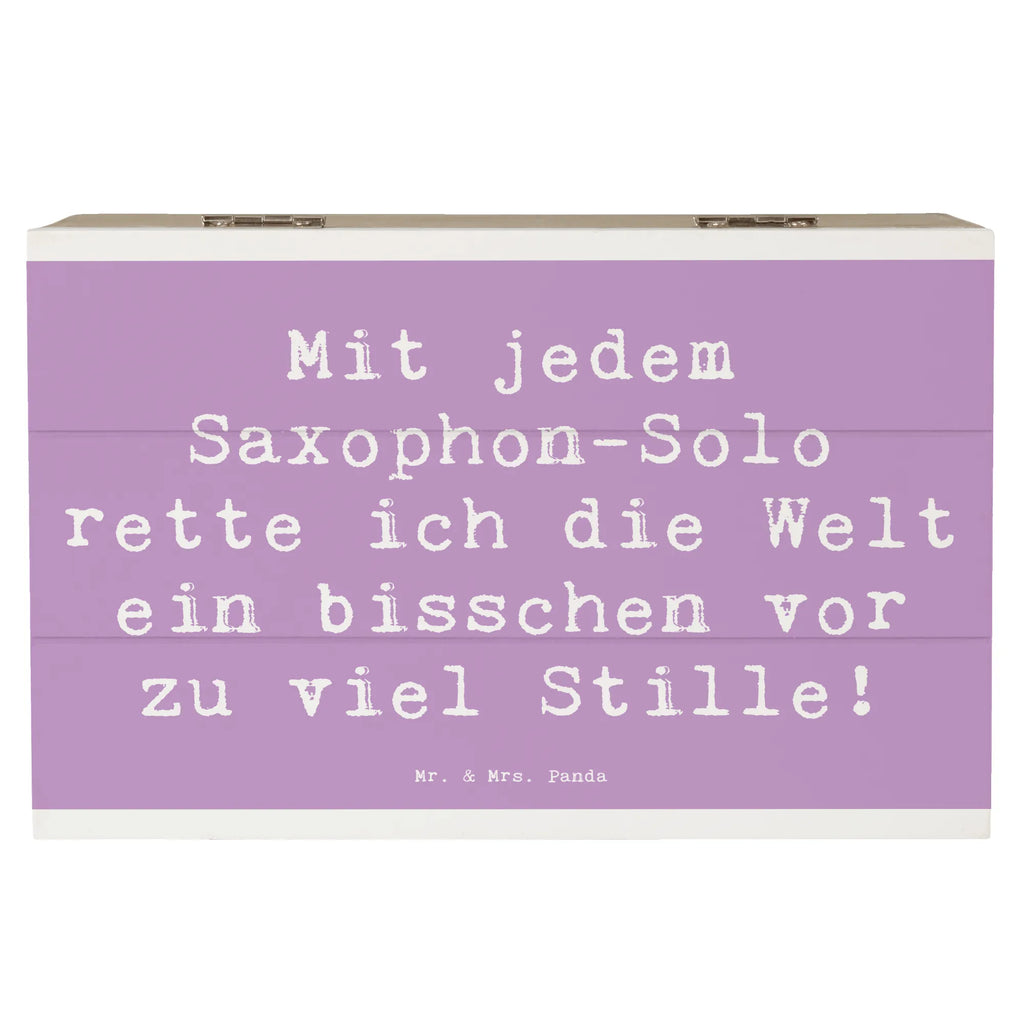 Holzkiste Spruch Saxophon Magie Aufbewahrungsbox, XXL, Dekokiste, Erinnerungsbox, Schatulle, Erinnerungskiste, Holzkiste, Geschenkbox, Kiste, Geschenkdose, Schatzkiste, Truhe, Instrumente, Geschenke Musiker, Musikliebhaber