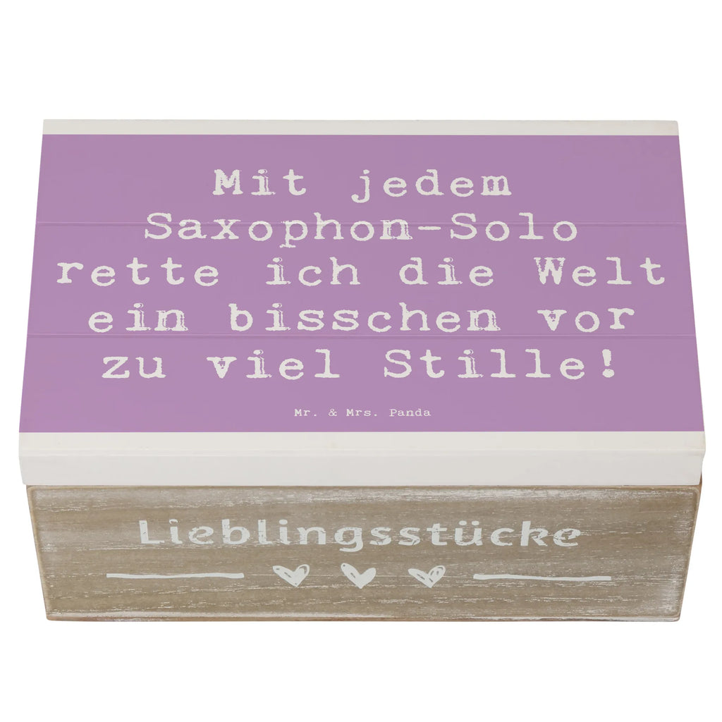 Holzkiste Spruch Saxophon Magie Aufbewahrungsbox, XXL, Dekokiste, Erinnerungsbox, Schatulle, Erinnerungskiste, Holzkiste, Geschenkbox, Kiste, Geschenkdose, Schatzkiste, Truhe, Instrumente, Geschenke Musiker, Musikliebhaber