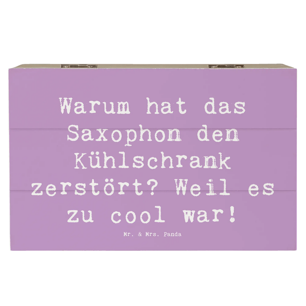 Holzkiste Spruch Saxophon Kühlschrank XXL, Erinnerungskiste, Geschenkdose, Geschenkbox, Holzkiste, Aufbewahrungsbox, Truhe, Erinnerungsbox, Kiste, Dekokiste, Schatulle, Schatzkiste, Instrumente, Geschenke Musiker, Musikliebhaber
