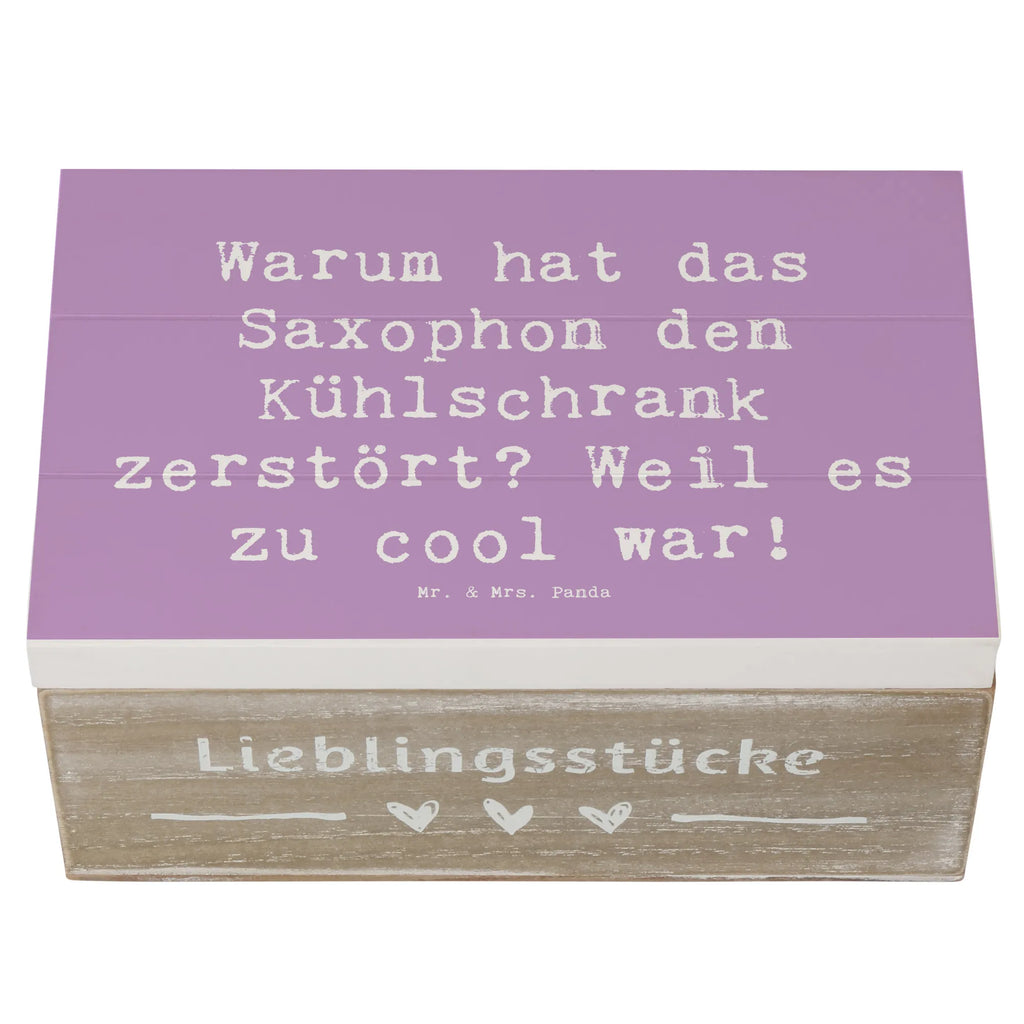 Holzkiste Spruch Saxophon Kühlschrank XXL, Erinnerungskiste, Geschenkdose, Geschenkbox, Holzkiste, Aufbewahrungsbox, Truhe, Erinnerungsbox, Kiste, Dekokiste, Schatulle, Schatzkiste, Instrumente, Geschenke Musiker, Musikliebhaber