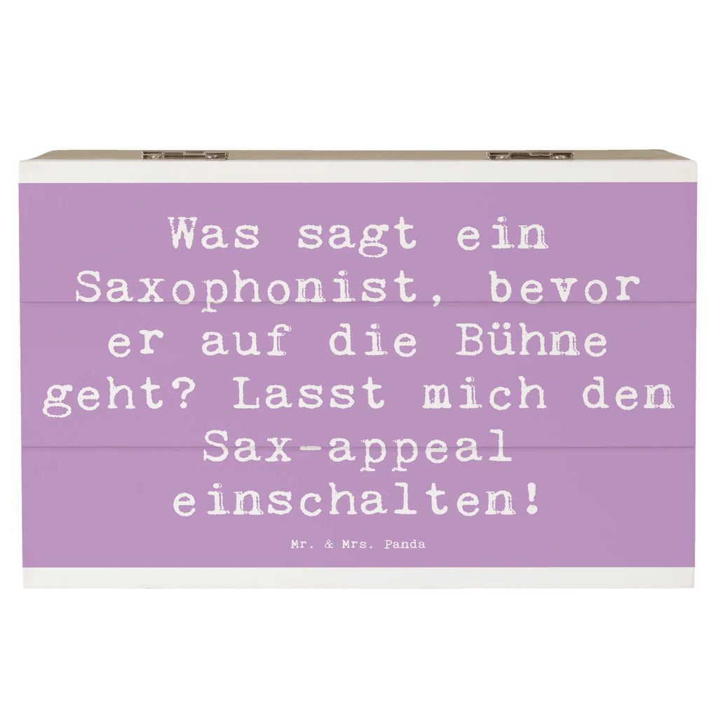 Holzkiste Spruch Magischer Saxophon-Charme XXL, Aufbewahrungsbox, Erinnerungsbox, Schatzkiste, Geschenkbox, Erinnerungskiste, Truhe, Dekokiste, Holzkiste, Kiste, Geschenkdose, Schatulle, Instrumente, Geschenke Musiker, Musikliebhaber