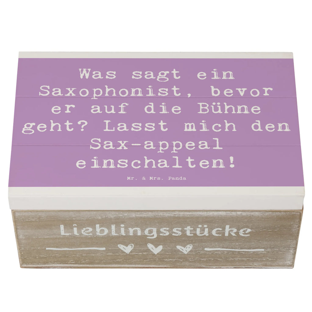 Holzkiste Spruch Magischer Saxophon-Charme XXL, Aufbewahrungsbox, Erinnerungsbox, Schatzkiste, Geschenkbox, Erinnerungskiste, Truhe, Dekokiste, Holzkiste, Kiste, Geschenkdose, Schatulle, Instrumente, Geschenke Musiker, Musikliebhaber